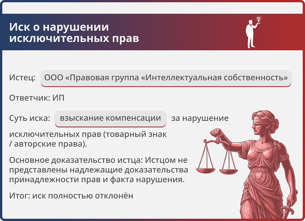 Картинка Отказ во взыскании 100 000 руб. юрфирме